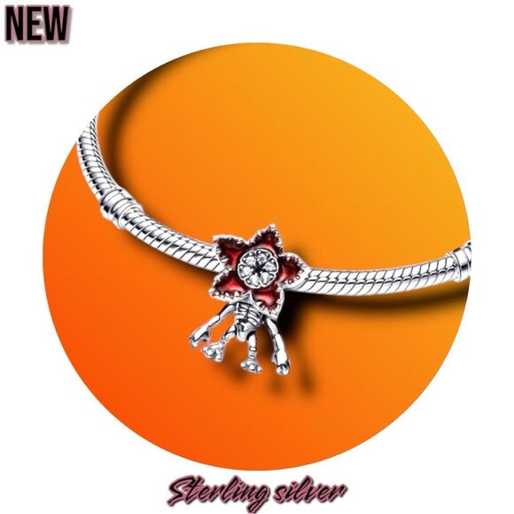 NEW Stranger Things Moveable Demogorgon Charm – Sterling Silver - Picture 2 of 3